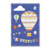 Cartes d'invitation "montgolfières" - Pirouette Cacahouète