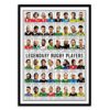 Affiche "Légendes du Rugby mondial" - Wall Editions