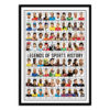 Affiche "Légendes de l'histoire du Sport" - Wall Editions