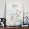Affiche "Carte des Vins de France" - La Carte des Vins SVP