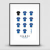 Affiche "Maillots La France championne du monde 1998" - Sport à l'affiche