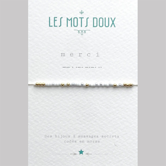 Bracelet Magie - Les Mots Doux - Bijoux à messages en code morse