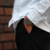 Montre 12H "Louis Argent et bleu, cuir marron" - Gustave et Cie – Image 3
