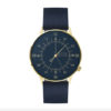 Montre 12H "Louis Or et bleu, cuir bleu" - Gustave et Cie – Image 2