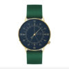 Montre 12H "Louis Or et bleu, cuir vert" - Gustave et Cie – Image 2