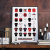 Affiche "Maillots historiques du Stade Toulousain" - Sport à l'affiche
