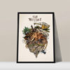 Affiche "Île Mécanique - version couleurs" - Mâtcha Designs