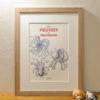 Affiche "Pieuvres de Méditerranée" - L’Atelier Letterpress