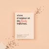 Sachet de graines "Vivre d'amour et de fleurs fraiches" - La Fabrique à Sachets