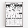 Affiche "Le manifeste de la pétanque" - La Majorette à Moustache