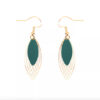 Boucles d'oreilles "Rose" en cuir recyclé - Jeanne et Jo – Image 2