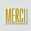 Carte postale "Merci" + enveloppe - Bulma Studio